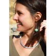 Boucles d'oreilles boule céramique