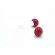 Boucles d'oreilles boule céramique