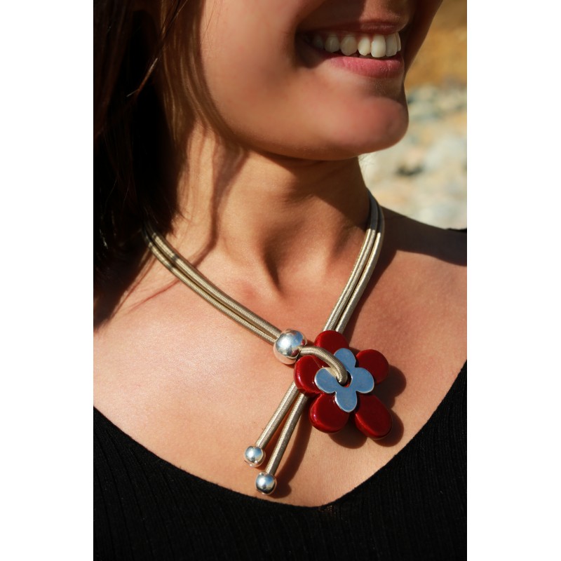 Modulable Double Grande Fleur Céramique